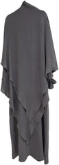 Women Prayer Dress Muslim Ramadan Garment Abaya Dubai Islam Jilbeb 2 Piece Set Layered Khimar Scarf Hijab and Long Dress