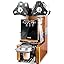 VEVOR Fully Automatic Cup Sealing Machine, 500-650 Cups/H, Cup Sealer Machine for 190 mm Tall & 90/95 mm Cup, Electric Tea Sealer with Digital Control LCD Panel for Bubble Milk Tea Coffee, Gold
