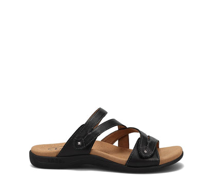Taos Double U Premium Leather Women’s Sandal - Stylish Adjustable Strap Design with Arch Support, Cooling Gel Padding for All-Day Enjoyment and Walking Comfort