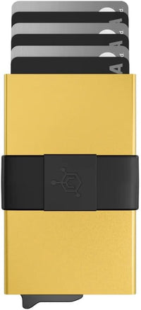 CODE 118 Wallet - Premium Automatic Smart Wallet, RFID Blocking, Pop Up Mens Minimalist Metal Wallet, 6061-T6 Aerospace-Grade Aluminum, Genuine 3K Carbon Fiber (Classic, Slate Grey)