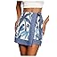 MAKEMECHIC Women's Summer Boho Wrap Mini Skirt Beach Vacation Short Skirts