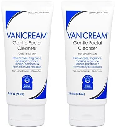 Vanicream Gentle Facial Cleanser with Pump Dispenser - 8 fl oz - Formulated Without Common Irritants for Those with Sensitive Skin
