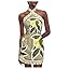 MakeMeChic Women's Boho Mini Dress Summer Beach Vacation Halter Dresses Floral Sundress