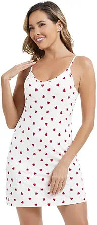 WiWi Slip Dress for Women Viscose from Bamboo Spaghetti Strap Lingerie Sexy Nightgowns Plus Size Sleep Chemise S-4X