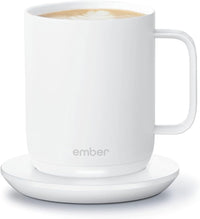 Ember Temperature Control Smart Mug 2, 14 Oz, App-Controlled Heated Coffee Mug with 80 Min Battery Life and Improved Design, White