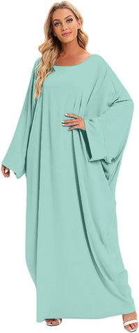 Muslim Dress for Women Pakistani Kaftan Abaya Robe + Hijab Arabic Islamic Prayer Clothes Dubai Outfits