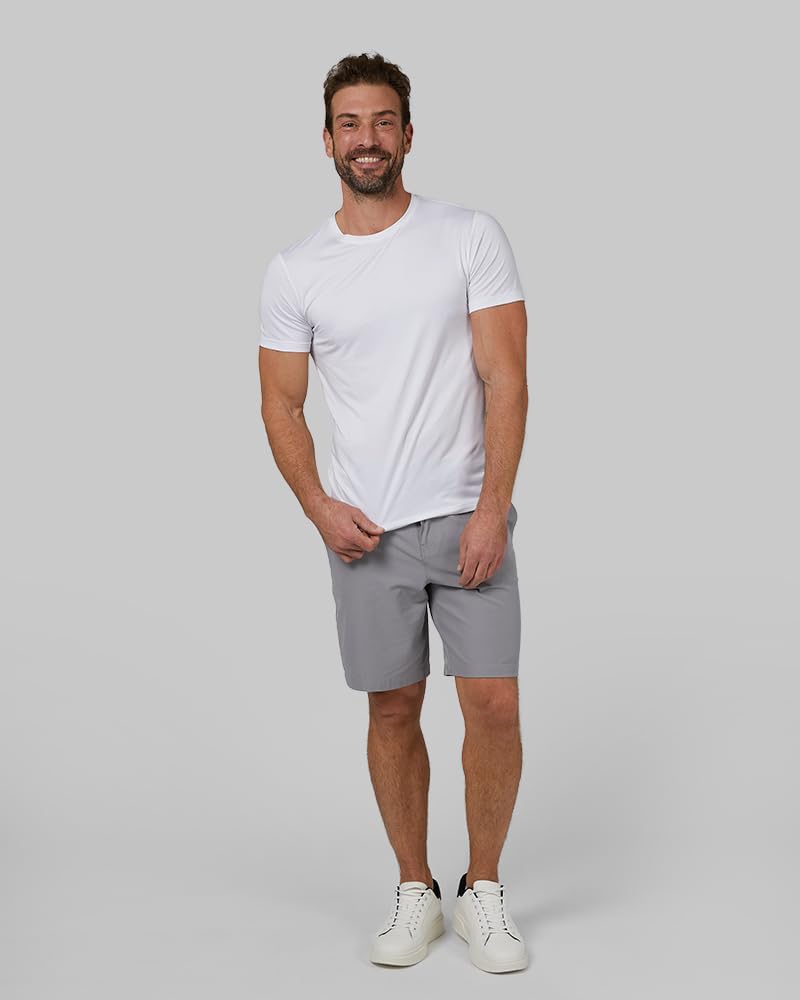 32 Degrees Mens 4 Pack Cool Crewneck T-Shirt | Anti-Odor | Quick Drying | 4-Way Stretch