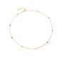S.J JEWELRY Women Simple Delicate Full Moon 14K Gold Plated/Rose Gold/Silver Plated Layered Pendant Handmade Star Chokers Necklaces