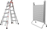 Little Giant Multi-Position Ladder, Velocity, M17, 9-15 Foot, Aluminum, Type 1A, 300 lbs Weight Rating & Work Platform, Aluminum, 375 lbs Weight Rating