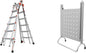 Little Giant Multi-Position Ladder, Velocity, M17, 9-15 Foot, Aluminum, Type 1A, 300 lbs Weight Rating & Work Platform, Aluminum, 375 lbs Weight Rating