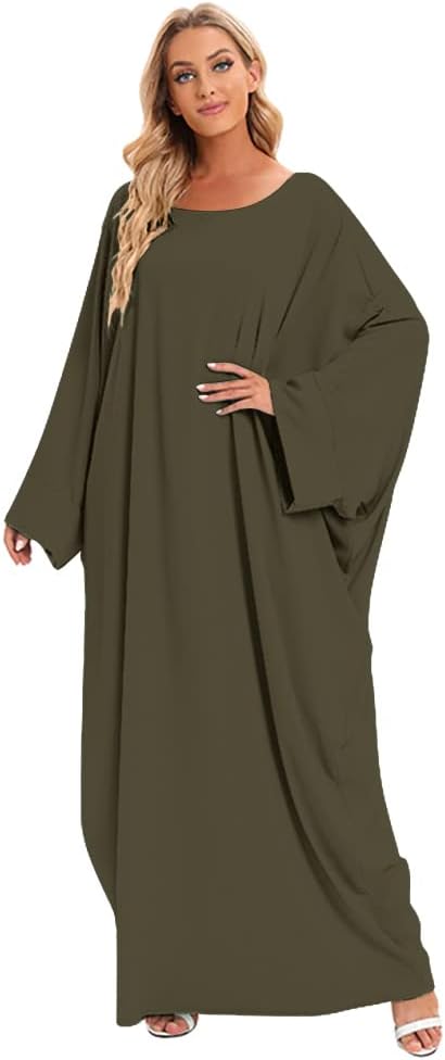 Muslim Dress for Women Pakistani Kaftan Abaya Robe + Hijab Arabic Islamic Prayer Clothes Dubai Outfits