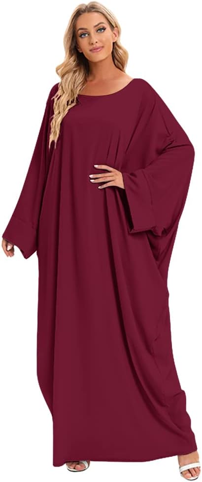 Muslim Dress for Women Pakistani Kaftan Abaya Robe + Hijab Arabic Islamic Prayer Clothes Dubai Outfits