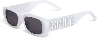 xo, Fetti Bride Sunglasses - White + Silver Marble | Bachelorette Party Sunnies, Engagement Decorations, Bridal Shower Accessory, Bach Supplies, Bridesmaid Favors, Bride To Be Gift