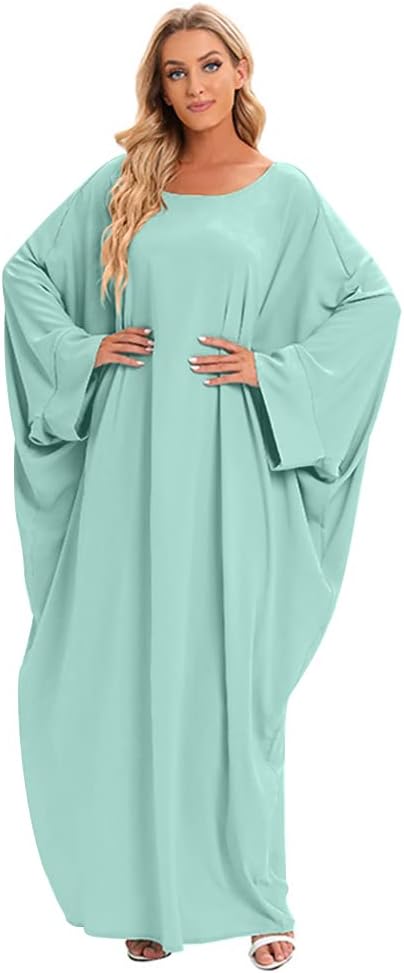 Muslim Dress for Women Pakistani Kaftan Abaya Robe + Hijab Arabic Islamic Prayer Clothes Dubai Outfits
