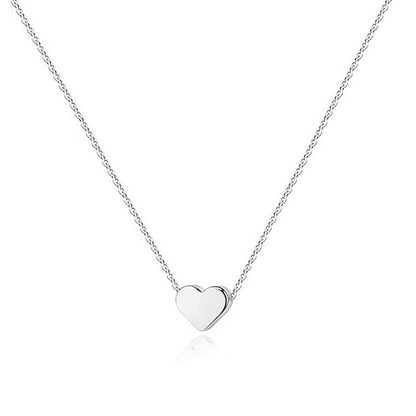 PAVOI 14K Gold Plated Cubic Zirconia Heart Necklace | Cute Dainty Love Pendant Necklaces for Women - Valentines Day Trendy Jewelry