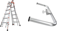 Little Giant Multi-Position Ladder, Velocity, M17, 9-15 Foot, Aluminum, Type 1A, 300 lbs Weight Rating & Work Platform, Aluminum, 375 lbs Weight Rating