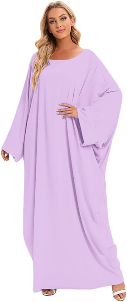 Muslim Dress for Women Pakistani Kaftan Abaya Robe + Hijab Arabic Islamic Prayer Clothes Dubai Outfits