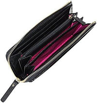 Kate Spade Alice Court Nisha Bow Zip Around Wallet Black