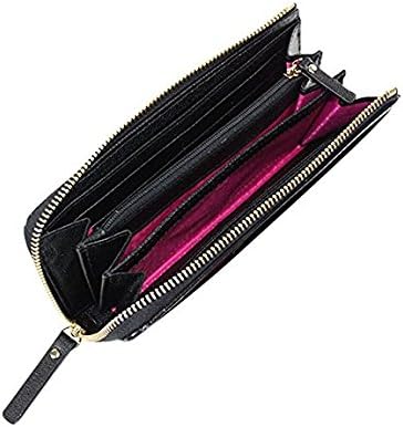 Kate Spade Alice Court Nisha Bow Zip Around Wallet Black
