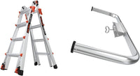 Little Giant Multi-Position Ladder, Velocity, M17, 9-15 Foot, Aluminum, Type 1A, 300 lbs Weight Rating & Work Platform, Aluminum, 375 lbs Weight Rating