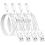 4 Pack [Apple MFi Certified] Apple Charging Cables 10ft, iPhone Chargers Lightning Cable 10 Foot, Fast iPhone Charging Cord for iPhone 14/14Pro/13/13Pro/12/11/11Pro/11Max/ X/XS/XR, ipad(White)