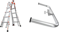 Little Giant Multi-Position Ladder, Velocity, M17, 9-15 Foot, Aluminum, Type 1A, 300 lbs Weight Rating & Work Platform, Aluminum, 375 lbs Weight Rating