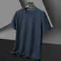 Short sleeved Polo shirShort sleeved Waffle Solid Polot fashion splicing men's round neck top cotton daily short sleeved T-shirt - 7DAY'S