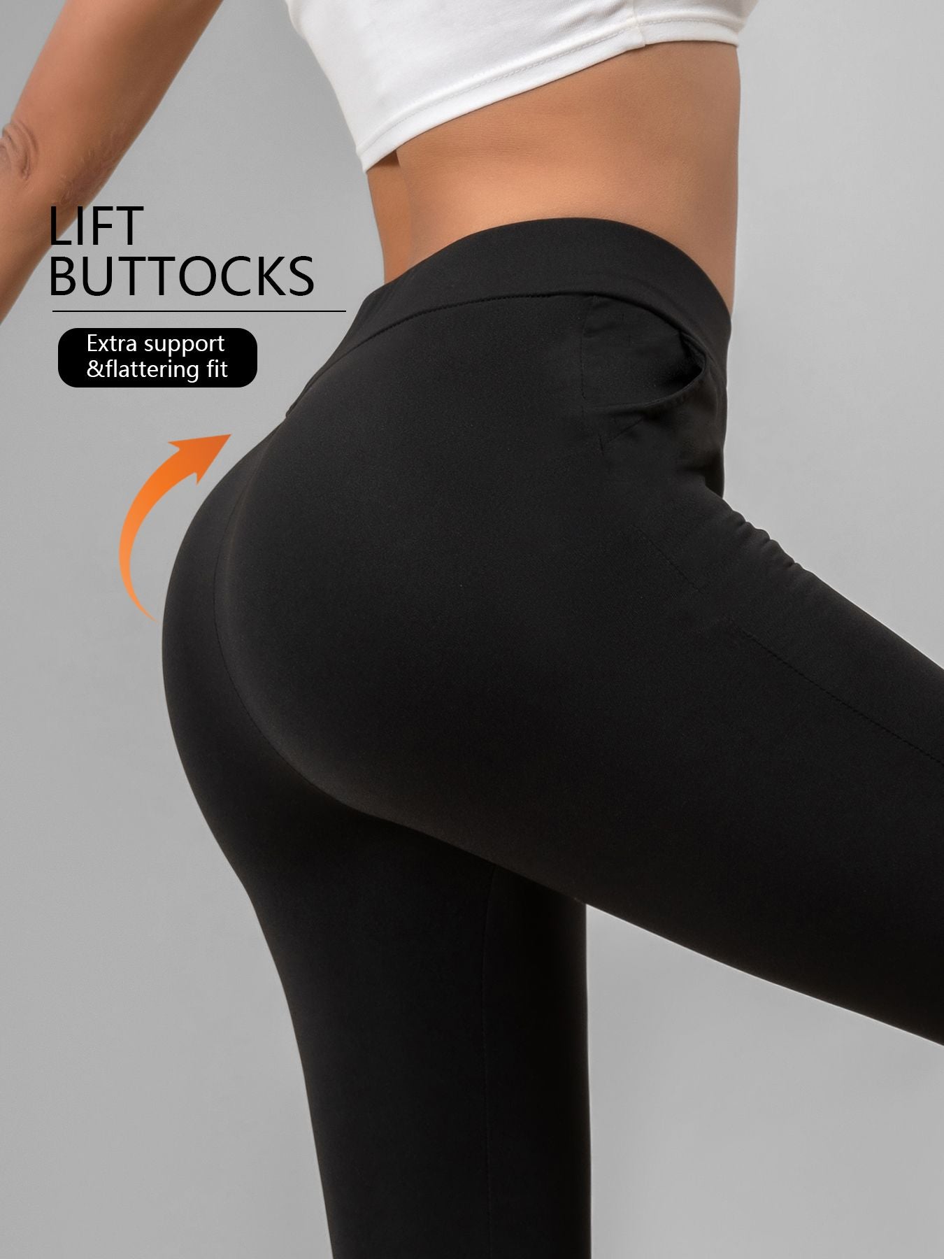 4pcs High - Waisted Flare Sharkskin Leggings – Slim Fit, Lightweight & Sculpting Yoga Pants - 7DAY'S