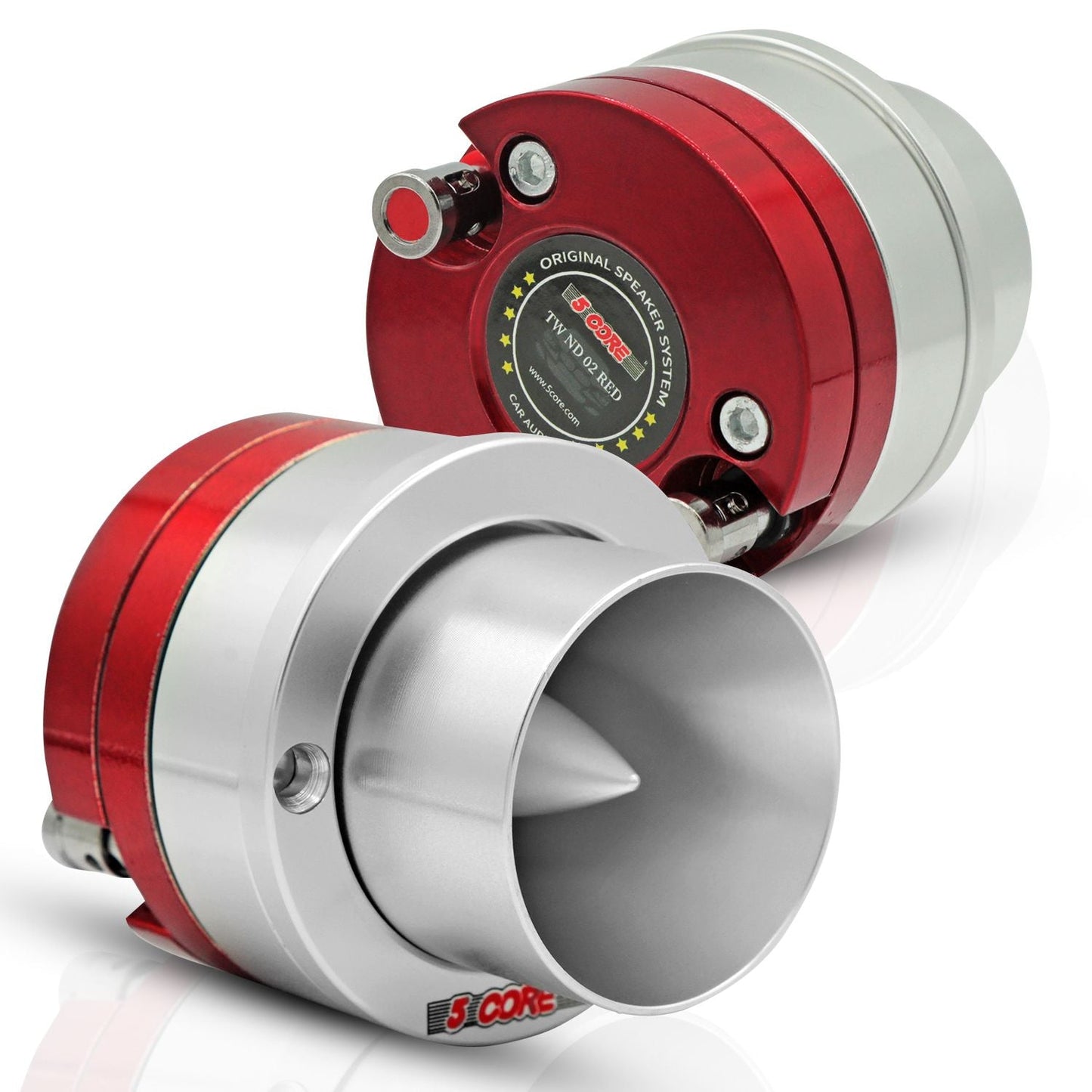 5 Core 3.5 Inch Tweeters 60W Max 30W RMS 25.4mm Voice Coil Super Tweeter Car Audio - TW ND 02 RED - 7DAY'S
