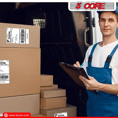 5 Core 4"x6" Direct Thermal Shipping Label 16Pk 4x6 Roll Direct 250/paper Sticker/Perforated White Mailing Labels, Commercial Grade, Premium Adhesive, Works w Most Thermal Printers - DTL 16PK - 7DAY'S