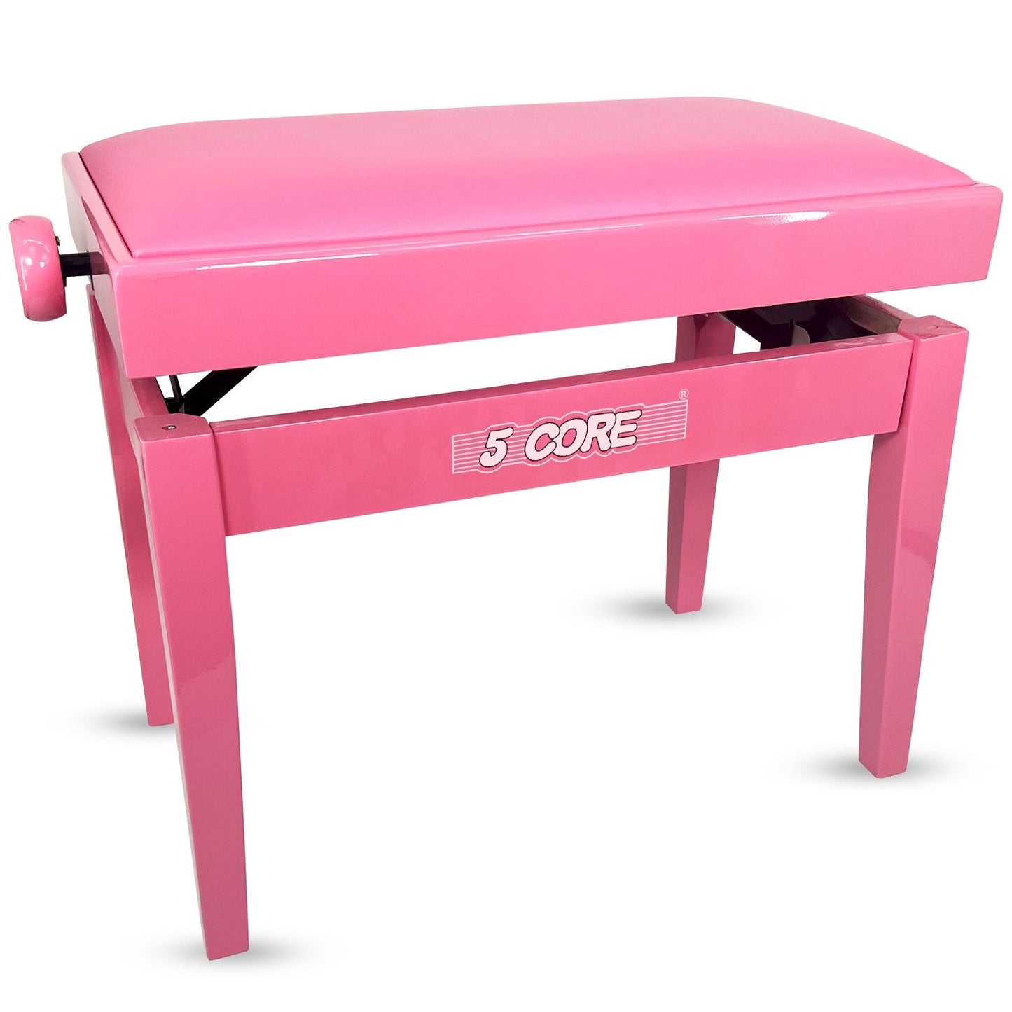 5 Core Adjustable Piano Bench Thick 3.25" Solid Wood Keyboard Stool Heavy Duty Musician Chair - 7DAY'S
