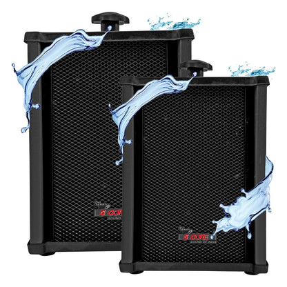 5 CORE Outdoor Speakers Pair Stereo in Wall Speaker 100W Peak Passive Mount Wired Waterproof Patio House Garage Indoor Exterior Audio System Bocinas para Casa - 10T G 2PCS - 7DAY'S