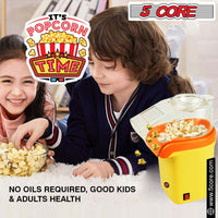 5 Core Popcorn Machine 16 Cup Capacity Hot Air Popper Mini Portable Tabletop Electric Pop Corn Maker Maquina Para Hacer Palomitas De Maiz For Home Movie Party - 7DAY'S
