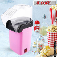 5 Core Popcorn Machine 16 Cup Capacity Hot Air Popper Mini Portable Tabletop Electric Pop Corn Maker Maquina Para Hacer Palomitas De Maiz For Home Movie Party - 7DAY'S