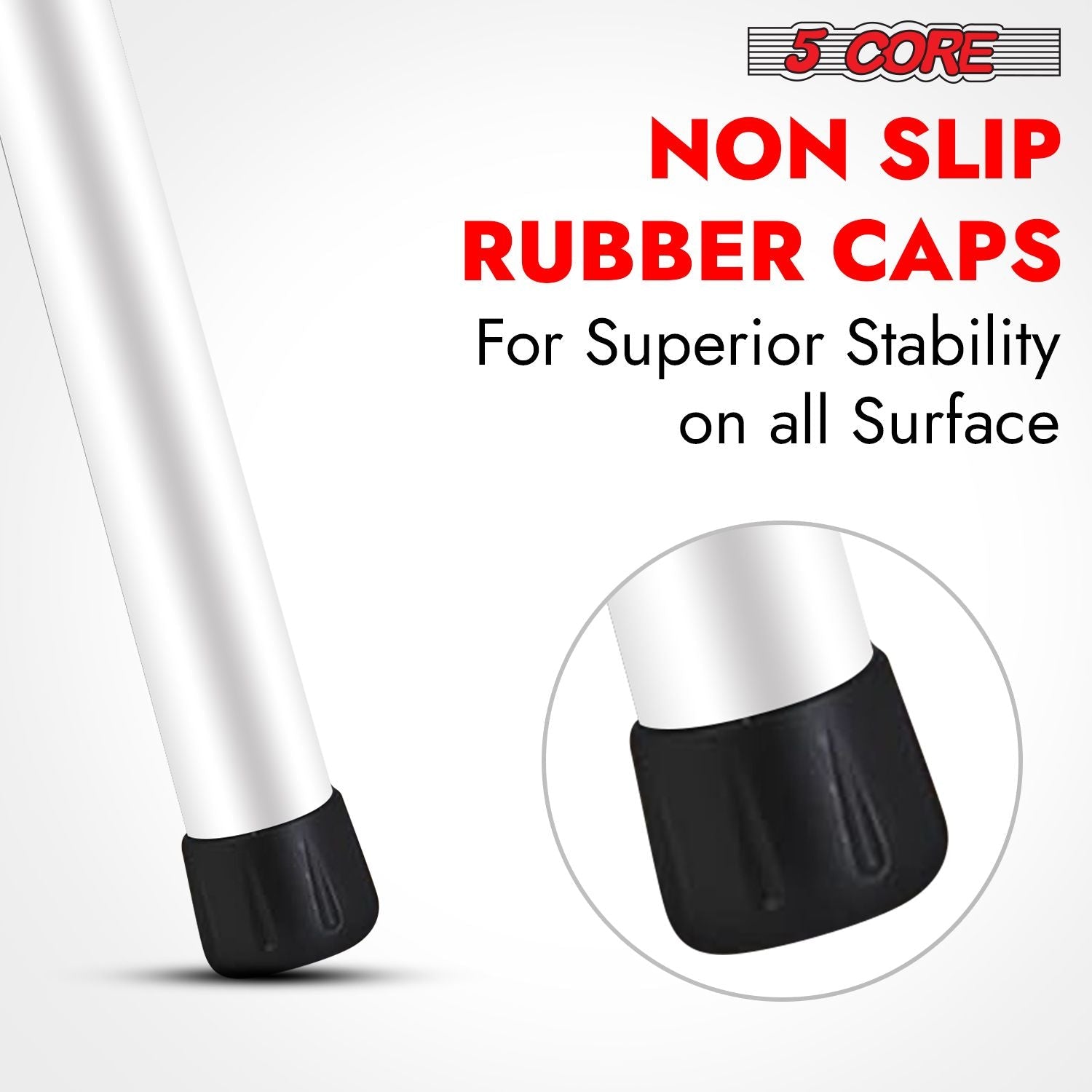 5 Core Speaker Stand 2Pcs Tripod Floor Tall Adjustable Up to 72 Inch DJ Studio Monitor Stands Pole Mount - 7DAY'S