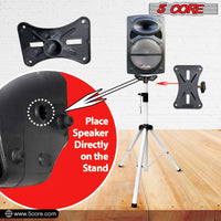 5 Core Speaker Stand Tripod Floor Tall Adjustable Up to 72 Inch DJ Studio Monitor Stands Pole Mount - SS ECO 1PK WOB - 7DAY'S