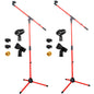5 Core Tripod Mic Stand Floor 2Pcs Adjustable 18 to 72 Inches Sturdy Boom Arm Holder Microphone Stands Pedestal Para Microfono for Singing - 7DAY'S
