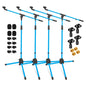 5 Core Tripod Mic Stand Floor 4Pcs Adjustable 18 to 72 Inches Sturdy Boom Arm Holder Microphone Stands Pedestal Para Microfono for Singing - 7DAY'S
