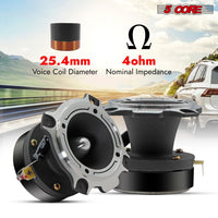 5 Core Tweeters Speakers Car Audio Pair 600W Combined Peak 4 Ohm 3.5 Inch Aluminum Super Bullet Tuiters Para Sonido Para Carro - TW BLT 180 CH PAIR - 7DAY'S