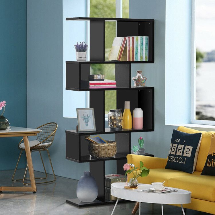 5 Cubes Ladder Shelf Corner Bookshelf Display Rack Bookcase - 7DAY'S