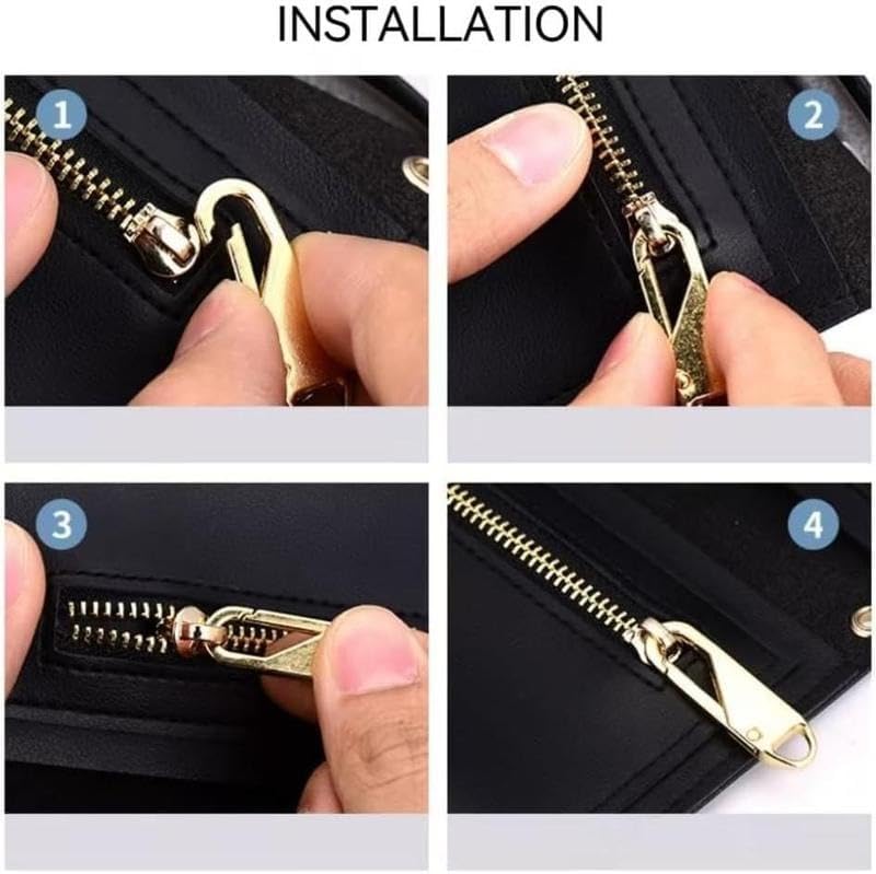 5 - Pack Removable Zipper Replacements, Quick Repair Kit for Luggage, Coats, Clothing & Shoes, Easy - to - Use Slider Head Accessory（Super Good qualiey） - 7DAY'S