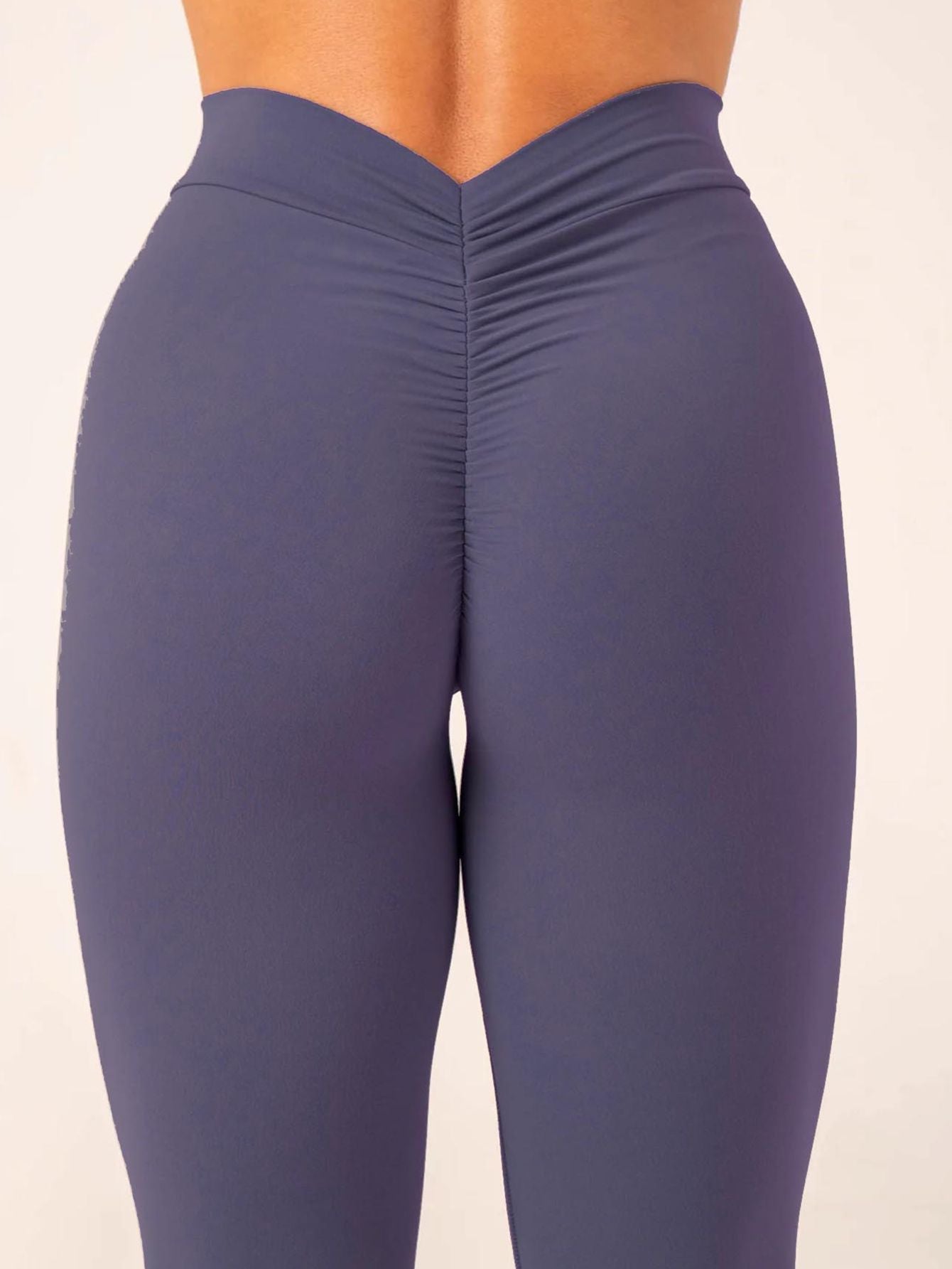 5 Pack Women's Solid Color Hip - raising High - waisted V - back Waist Seamed Yoga Fitness Tights, Women - Butt Lift High Waisted Tummy Control Yoga Pants - Workout Running Leggings - 7DAY'S