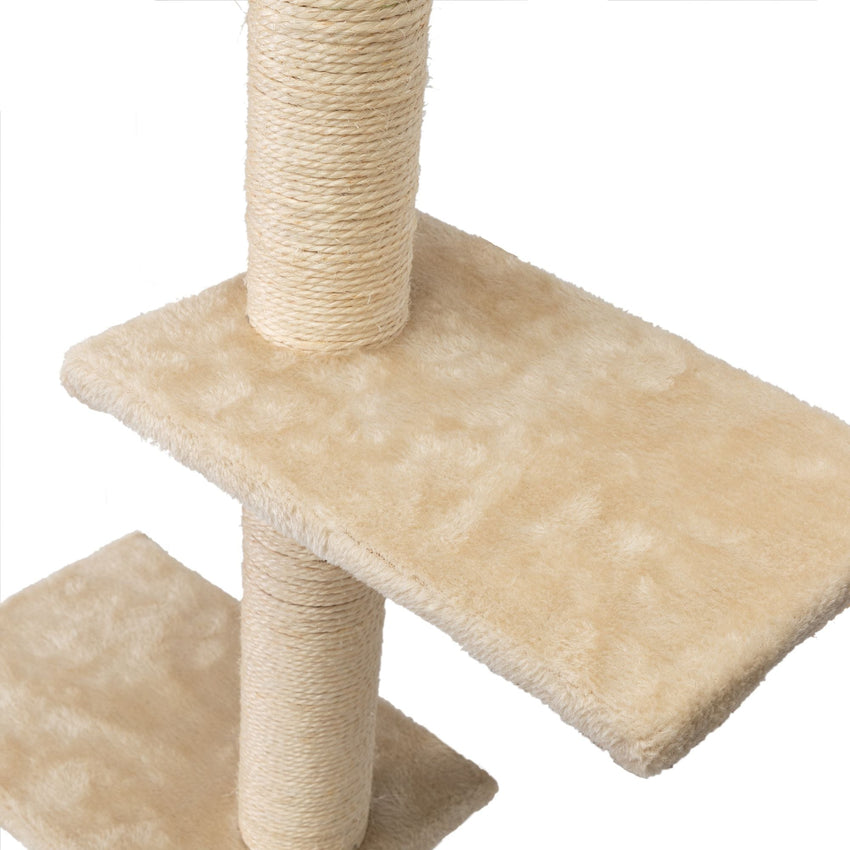 5 Pcs Wall Mounted Cat Climber Set; Floating Cat Shelves and Perches; Cat Activity Tree with Scratching Posts; Modern Cat Furniture - 7DAY'S