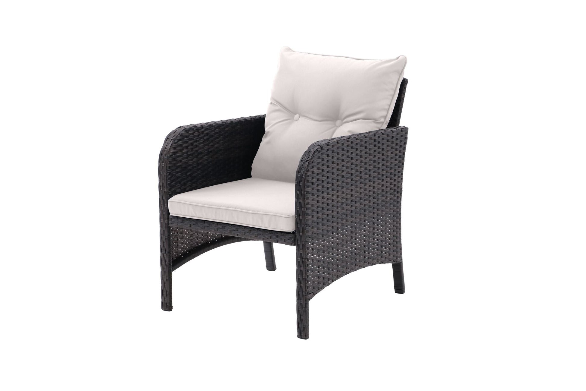 5 Piece Outdoor Patio Furniture Set,All Weather PE Rattan Conversation Chairs with Armrest and Removable Cushions,Ottomans and Storage Coffee Table for Poolside Garden Balcony Deck - 7DAY'S