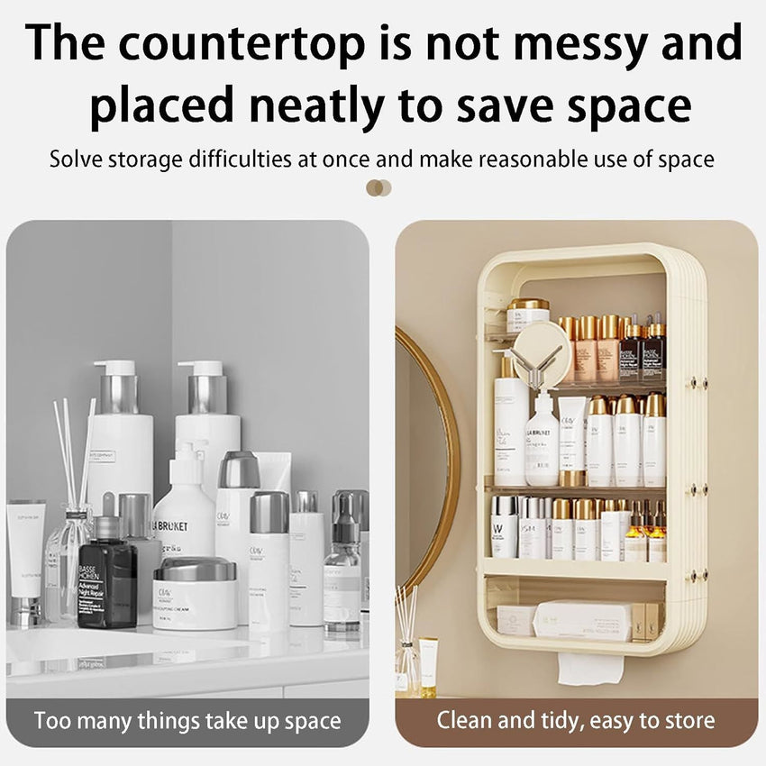 5 Tier Makeup Organizer for Vanity, High Capacity Bathroom Countertop Organizer, Perfume Organizer - 7DAY'S
