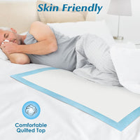 50 Count 30” x 36” Super Absorbency Disposable Underpads, Leakproof Quick Drying, Baby Puppy & Adults Bed Pads Disposable Adults, Dog Pee Pads Extra Large, XXL Incontinence Pads - 7DAY'S