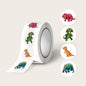 500pcs/roll Round Dinosaur Stickers for Kids Teacher Reward Stickers School Supplies Animal Incentive Roll Sticker - 7DAY'S