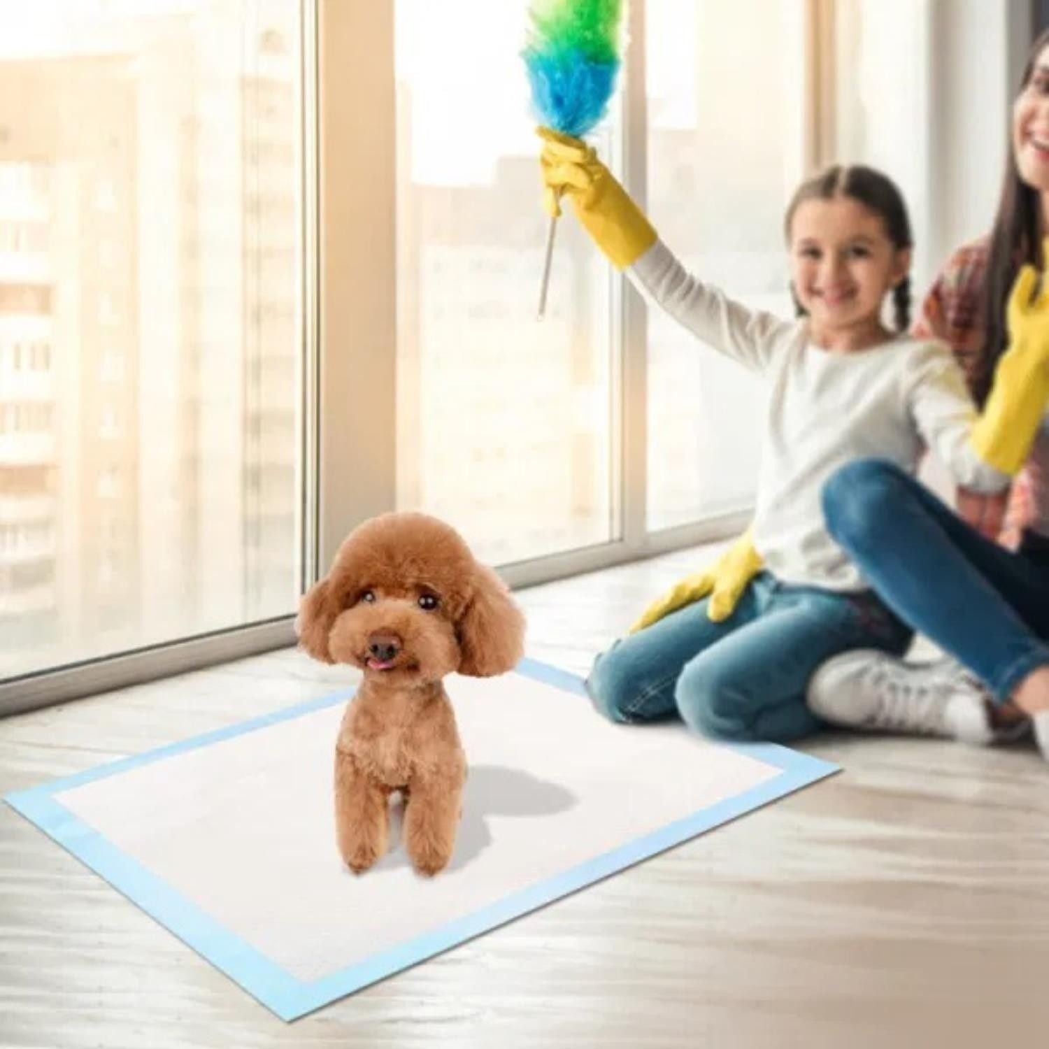 50Pcs/Set Dog Training Pads Puppy Pee Pads Cat Wee Mats 24x18In M - 7DAY'S