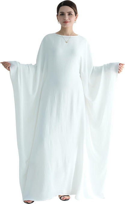 Muslim Prayer Dress Abaya Islamic Ramadan Robe Slightly Elasticity Garment Eid Clothes