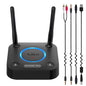 1Mii B06TX Bluetooth 5.2 Transmitter for TV to Wireless Headphone/Speaker, Bluetooth Adapter for TV w/Volume Control, AUX/RCA/Optical/Coaxial Audio Inputs, Plug n Play, aptX Low Latency & HD